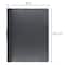 JAM Paper 9" x 12" Black Plastic Report Covers with Slide Lock Clip, 6ct.